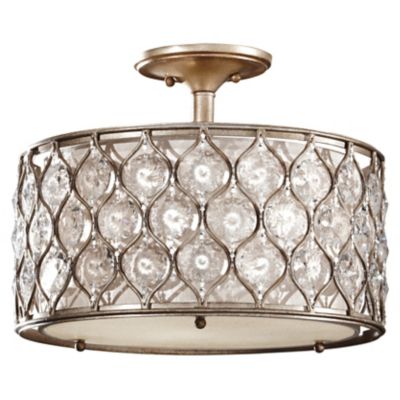 Lucia Semi-Flushmount by Feiss - Starlight Lighting USA and Canada